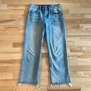 All Saints Mazzy Straight Leg Light-Washed Jeans